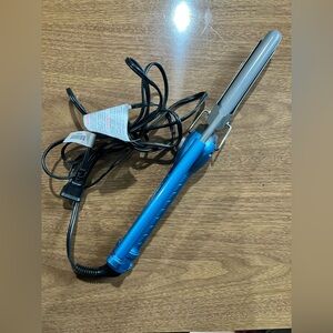 Vibrant Blue and Silver Marcel Iron